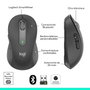 Logitech M650 L - Souris sans fil Bluetooth et Logi Bolt pour grandes mains, silencieuse, défilement SmartWheel, 5 boutons personnalisables, 2000 DPI, graphite