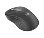 Logitech M650 L - Souris sans fil Bluetooth et Logi Bolt pour grandes mains, silencieuse, défilement SmartWheel, 5 boutons personnalisables, 2000 DPI, graphite