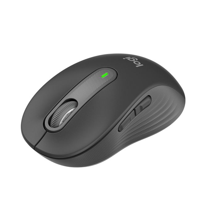 Logitech M650 L - Souris sans fil Bluetooth et Logi Bolt pour grandes mains, silencieuse, défilement SmartWheel, 5 boutons personnalisables, 2000 DPI, graphite
