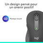 Logitech M650 L - Souris sans fil Bluetooth et Logi Bolt pour grandes mains, silencieuse, défilement SmartWheel, 5 boutons personnalisables, 2000 DPI, graphite