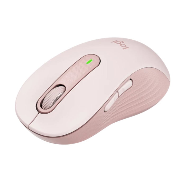 Logitech Souris sans fil M650 L Grand format Rose Ergonomique Bluetooth USB SmartWheel SilentTouch 4000 DPI
