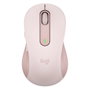 Logitech Souris sans fil M650 L Grand format Rose Ergonomique Bluetooth USB SmartWheel SilentTouch 4000 DPI