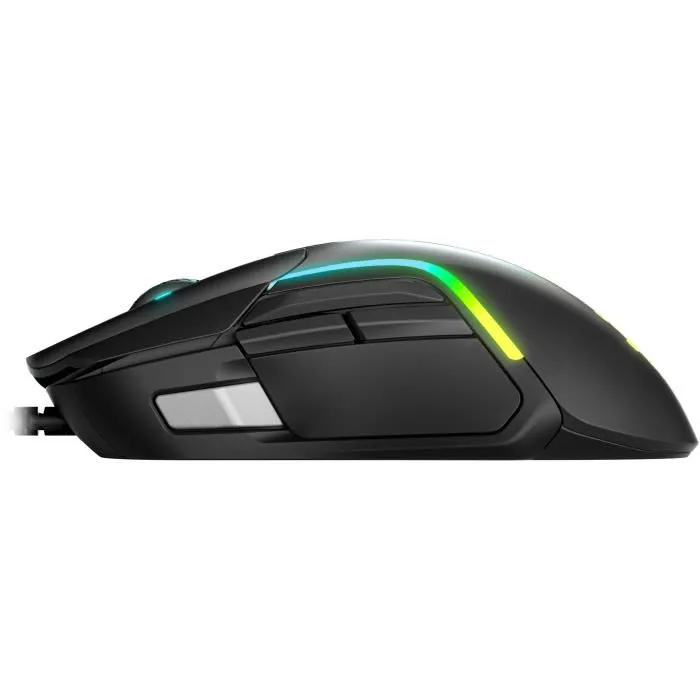 Steelseries Souris Gaming Rival 5 - Souris Ergonomique avec 9 Boutons, Capteur Optique TrueMove Air 18000 CPI, Interrupteurs Mécaniques 80M Clics
