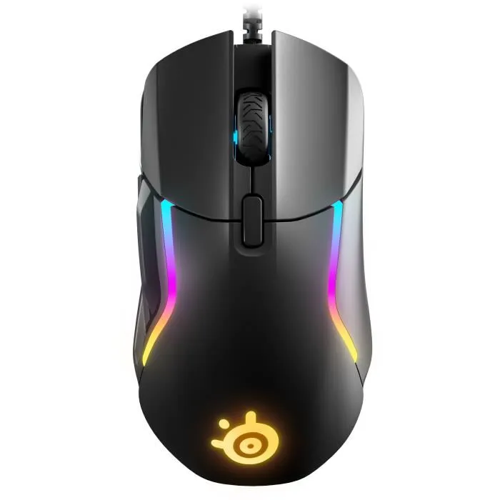 Steelseries Souris Gaming Rival 5 - Souris Ergonomique avec 9 Boutons, Capteur Optique TrueMove Air 18000 CPI, Interrupteurs Mécaniques 80M Clics