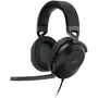 Corsair HS65 Surround Carbon Casque Gaming PC et Mac avec Son Surround Dolby Audio 7.1 Confortable Léger Micro Omnidirectionnel
