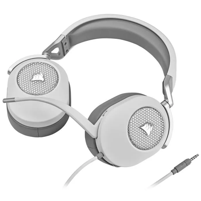 Corsair Casque Gaming HS65 Wurne-White Référence CA-9011271-EU Corsair Casque Gaming HS65 Wurne-White Référence CA-9011271-EU