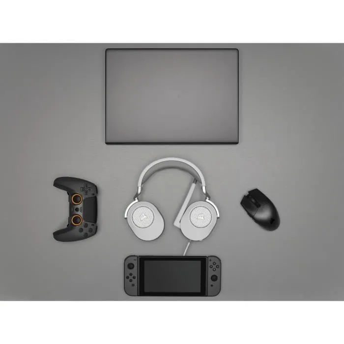 Corsair Casque Gaming HS65 Wurne-White Référence CA-9011271-EU Corsair Casque Gaming HS65 Wurne-White Référence CA-9011271-EU