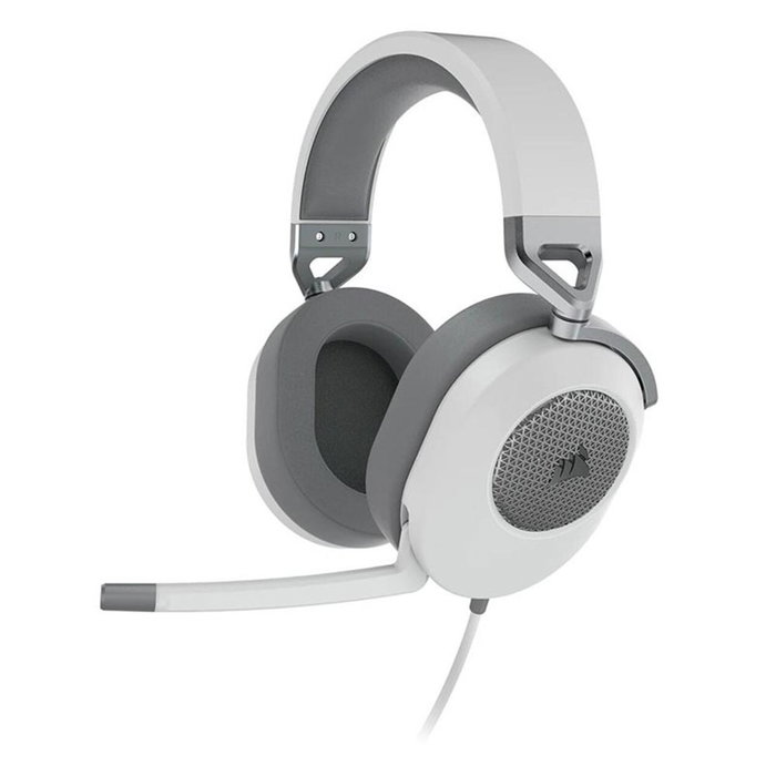 Corsair HS65 Casque Gaming Filaire Blanc avec Microphone à Annulation de Bruit - USB - 20-20000 Hz Corsair HS65 Casque Gaming Filaire Blanc avec Microphone à Annulation de Bruit - USB - 20-20000 Hz