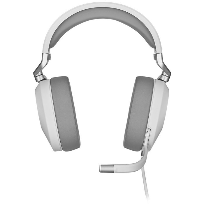 Corsair HS65 Casque Gaming Filaire Blanc avec Microphone à Annulation de Bruit - USB - 20-20000 Hz Corsair HS65 Casque Gaming Filaire Blanc avec Microphone à Annulation de Bruit - USB - 20-20000 Hz