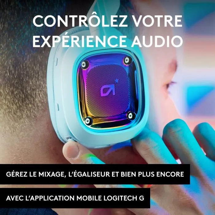 Logitech G Casque Gamer Sans Fil A30 pour PS5, PS4, PC, MAC, Mobile - Blanc