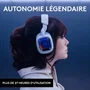 Logitech G Casque Gamer Sans Fil A30 pour PS5, PS4, PC, MAC, Mobile - Blanc
