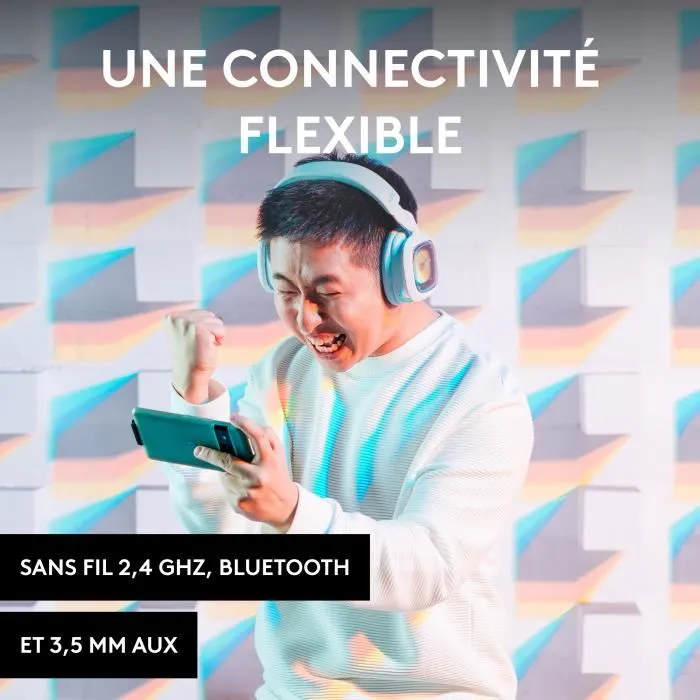 Logitech G Casque Gamer Sans Fil A30 pour PS5, PS4, PC, MAC, Mobile - Blanc