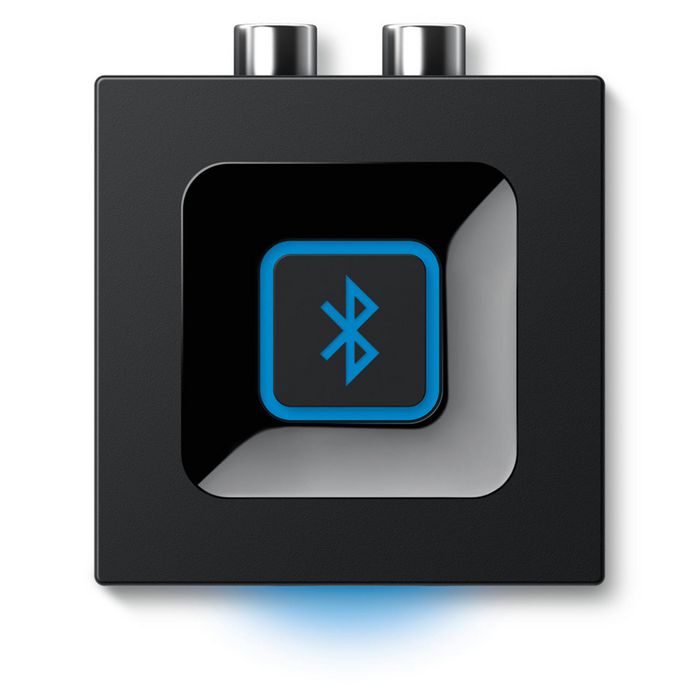 Logitech Adaptateur Audio Bluetooth pour Enceintes, Transmission Sans Fil jusqu'à 15 m, Connexions RCA et 3,5 mm, Couplage Multipoint A2DP