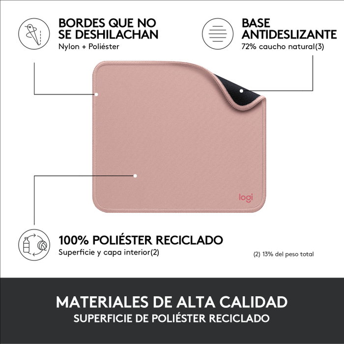 Logitech Tapis de souris Studio Series Rose sombre