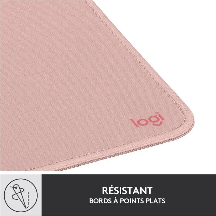 Logitech Tapis de Souris Série Studio - Surface de Glissement Facile et Silencieuse - Antidérapant et Résistant aux Éclaboussures - Rose Logitech Tapis de Souris Série Studio - Surface de Glissement Facile et Silencieuse - Antidérapant et Résistant aux Éclaboussures - Rose