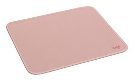 Logitech - Tapis de souris Studio - Surface douce antidérapante en polyester recyclé - Base en caoutchouc naturel - Résistant aux éclaboussures - 230 x 200 mm - 73 g - Rose sombre