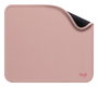 Logitech - Tapis de souris Studio - Surface douce antidérapante en polyester recyclé - Base en caoutchouc naturel - Résistant aux éclaboussures - 230 x 200 mm - 73 g - Rose sombre