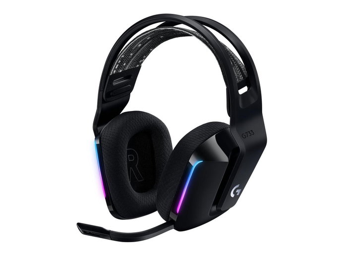 Logitech G G733 Lightspeed Wireless RGB Gaming Headset - Noir Logitech G G733 Lightspeed Wireless RGB Gaming Headset - Noir