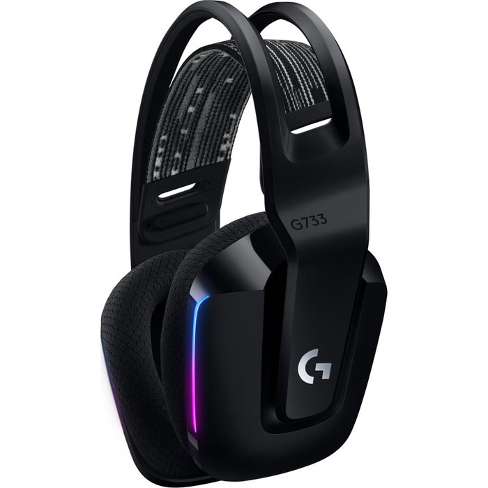 Logitech G G733 Lightspeed Wireless RGB Gaming Headset - Noir Logitech G G733 Lightspeed Wireless RGB Gaming Headset - Noir