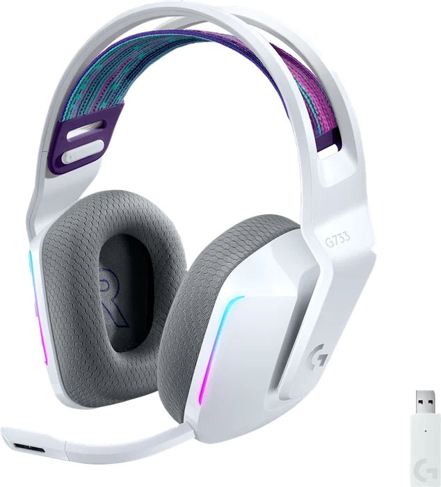 Logitech G733 LIGHTSPEED Casque Gaming Sans Fil 981-000883, Noir, Son DTS, Autonomie 29h Logitech G733 LIGHTSPEED Casque Gaming Sans Fil 981-000883, Noir, Son DTS, Autonomie 29h