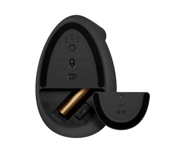 Logitech Lift - Souris ergonomique verticale sans fil pour petites et moyennes mains, Bluetooth/Logi Bolt USB, 4 boutons programmables, silencieuse, compatible Windows/macOS/iPadOS