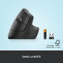 Logitech Lift - Souris ergonomique verticale sans fil pour petites et moyennes mains, Bluetooth/Logi Bolt USB, 4 boutons programmables, silencieuse, compatible Windows/macOS/iPadOS