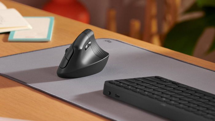Logitech Lift Souris Ergonomique Verticale, Graphite