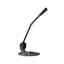 Ewent EW3550 Microphone multimédia avec support réglable, clip adhésif et jack stéréo 3.5 mm