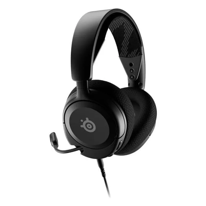 Steelseries Arctis Nova 1 Casque-micro gaming filaire Multiplateforme Noir, haut-parleurs haute-fidélité, micro antibruit ClearCast Gen 2, compatible PC console jack 3,5 mm