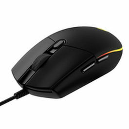 Logitech G Souris Gamer G203 Filaire, Capteur 8000 PPP, RVB LIGHTSYNC - Noir