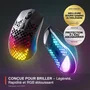 Steelseries Aerox 3 Souris Gaming Sans Fil Noir – Ultra-légère RGB IP54 68g 200h TrueMove Air Bluetooth 5.0