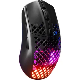 Steelseries Aerox 3 Souris Gaming Sans Fil Noir – Ultra-légère RGB IP54 68g 200h TrueMove Air Bluetooth 5.0