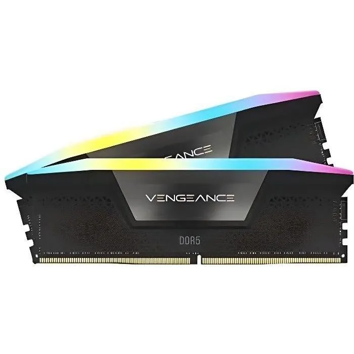Corsair VENGEANCE RGB DDR5 32 Go (2x16 Go) 5200 MHz Noir