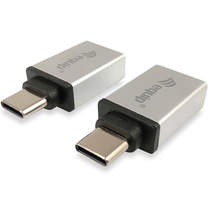 Equip 133473 Kit Adaptateur USB-C vers USB-A et Micro-USB, Charge et Synchronisation, Argent