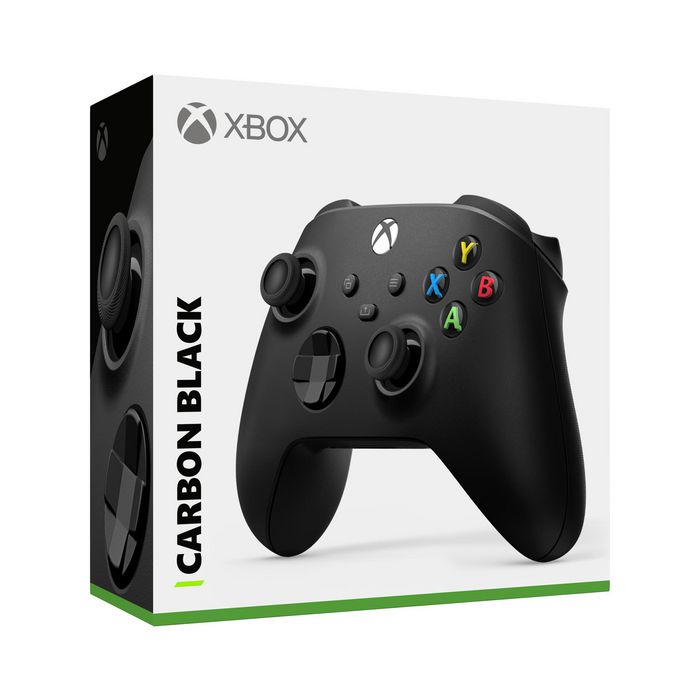 Microsoft Xbox - Manette sans fil Carbon Black - Compatible Xbox Series X/S, Xbox One, Windows 10, Android et iOS