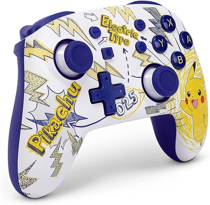 PowerA NANO ENHANCED MANDO SIN CABLES - NSGP0063-01 - Manette sans fil Bluetooth avec batterie rechargeable, design Pikachu School Days, pour Nintendo Switch PowerA NANO ENHANCED MANDO SIN CABLES - NSGP0063-01 - Manette sans fil Bluetooth avec batterie rechargeable, design Pikachu School Days, pour Nintendo Switch