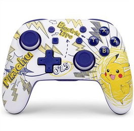 PowerA NANO ENHANCED MANDO SIN CABLES - NSGP0063-01 - Manette sans fil Bluetooth avec batterie rechargeable, design Pikachu School Days, pour Nintendo Switch