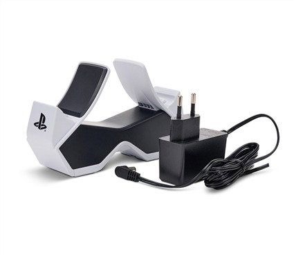 Power A 1522855-01 Station de Charge Double Officielle pour Manette DualSense PlayStation 5 - Charge et Exposition Deux Manettes Sans Fil