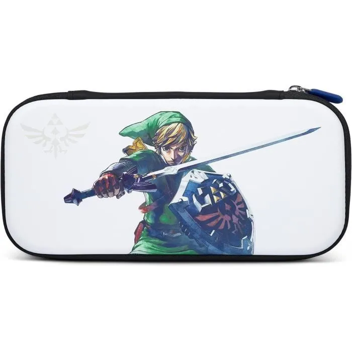 Power A Housse de protection Nintendo Switch Modèle OLED/Lite, Master Sword Defense, pour 10 cartes de jeu Power A Housse de protection Nintendo Switch Modèle OLED/Lite, Master Sword Defense, pour 10 cartes de jeu