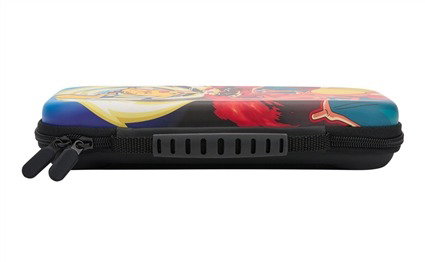 Power A 1522646-01 Housse compacte protectrice pour Nintendo Switch OLED/Lite - Motif Charizard vs Pikachu, avec rangement pour 9 cartes et intérieur en velours