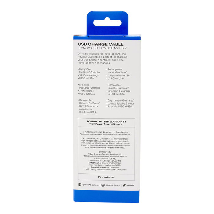 Câble USB A vers USB-C Powera 1516957-01 Noir 3 m