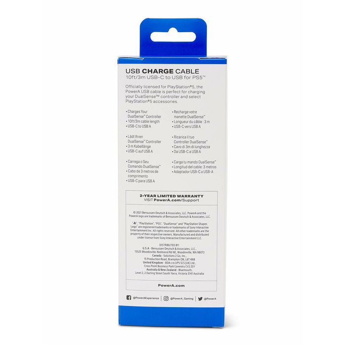 Câble USB A vers USB-C Powera 1516957-01 Noir 3 m