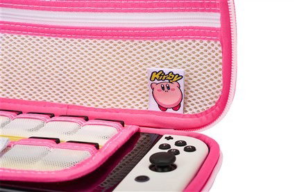 Power A NSCS0068-01 Étui protecteur compact pour Nintendo Switch, Nintendo Switch OLED et Switch Lite - avec motif Kirby et rangement pour 9 cartes Power A NSCS0068-01 Étui protecteur compact pour Nintendo Switch, Nintendo Switch OLED et Switch Lite - avec motif Kirby et rangement pour 9 cartes