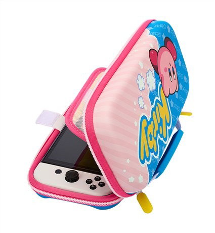 Power A NSCS0068-01 Étui protecteur compact pour Nintendo Switch, Nintendo Switch OLED et Switch Lite - avec motif Kirby et rangement pour 9 cartes Power A NSCS0068-01 Étui protecteur compact pour Nintendo Switch, Nintendo Switch OLED et Switch Lite - avec motif Kirby et rangement pour 9 cartes