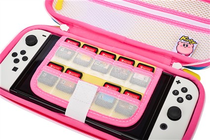 Power A NSCS0068-01 Étui protecteur compact pour Nintendo Switch, Nintendo Switch OLED et Switch Lite - avec motif Kirby et rangement pour 9 cartes Power A NSCS0068-01 Étui protecteur compact pour Nintendo Switch, Nintendo Switch OLED et Switch Lite - avec motif Kirby et rangement pour 9 cartes