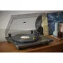 Thomson TT700 - Platine vinyle premium, vitesse 33/45 tours, tête de lecture Audio Technica AT91, antiskating, retour automatique, noire