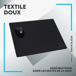 Logitech G Tapis de Souris Gamer G740 - Noir - Surface Épaisse pour Jeu Précision - 460 x 600 x 5 mm