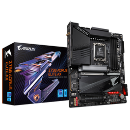 Gigabyte Carte mère ATX Z790 AORUS ELITE AX (WiFi 6E, LGA 1700, DDR5, PCIe 5.0, Noir)