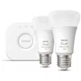 Philips Hue White and Color Ambiance - Kit de démarrage 2 ampoules E27 (équivalent 75W), Bluetooth, compatible avec Alexa, Google Home et Apple HomeKit