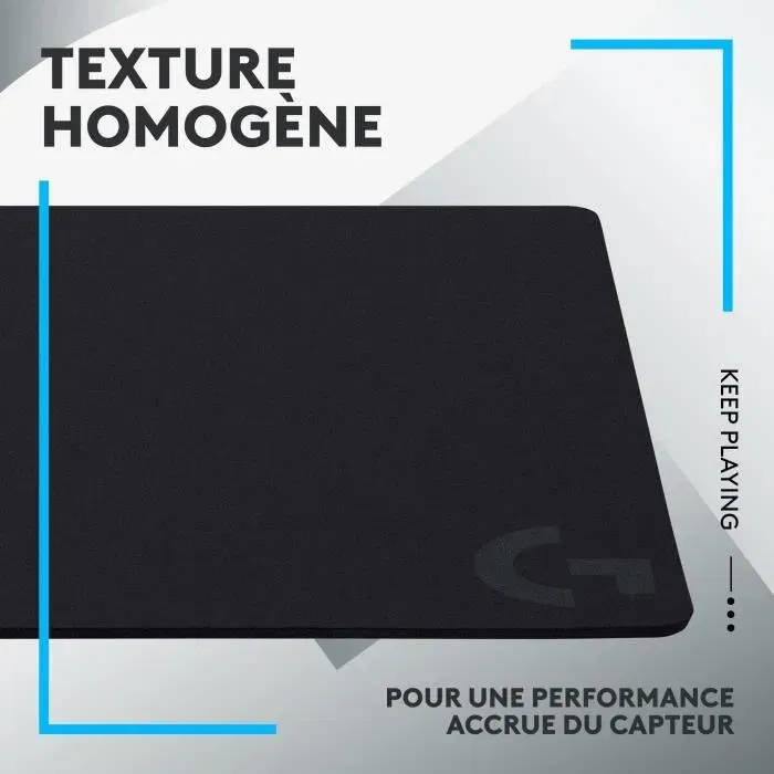 Logitech G G440 Tapis de souris gamer rigide avec surface optimisée pour capteurs - Noir - 340 x 280 x 5 mm